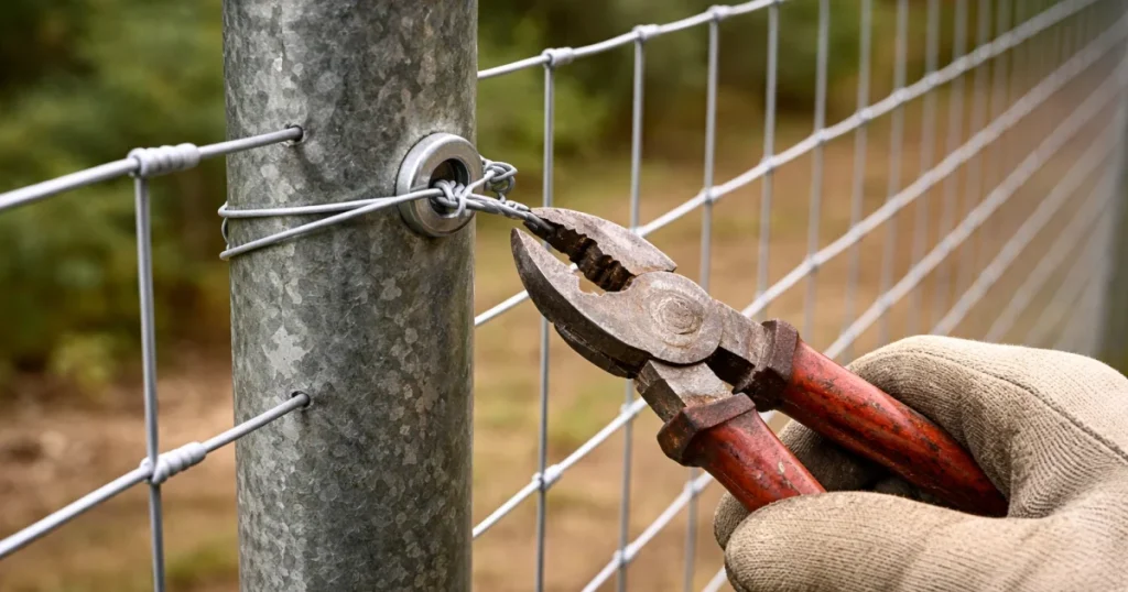 Jak prawidłowo mocować siatkę ogrodzeniową do słupków – krok po kroku