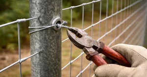 Jak prawidłowo mocować siatkę ogrodzeniową do słupków – krok po kroku