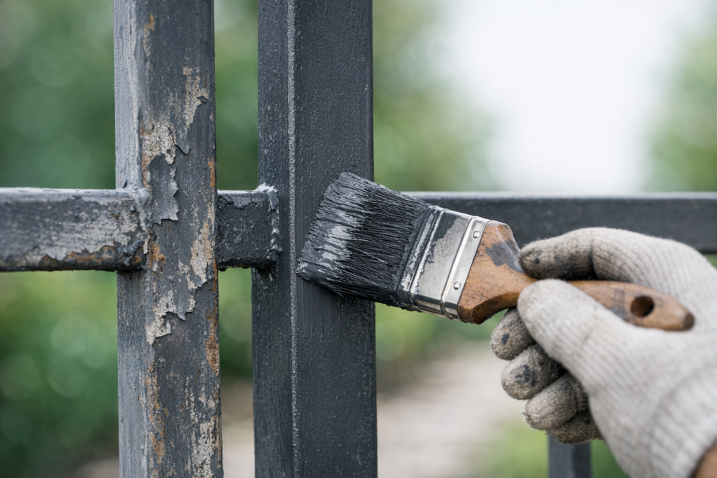 Malowanie ogrodzenia metalowego – praktyczny przewodnik krok po kroku