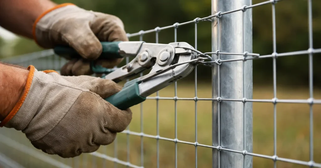 Mocowanie siatki zgrzewanej do słupa – jak prawidłowo zamontować