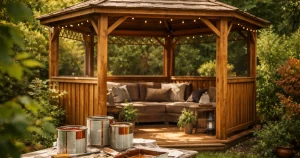 Czym pomalować altankę – jak wybrać odpowiednie preparaty