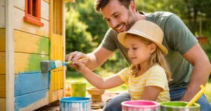 Jak pomalować domek dla dzieci – przewodnik po malowaniu drewnianych konstrukcji